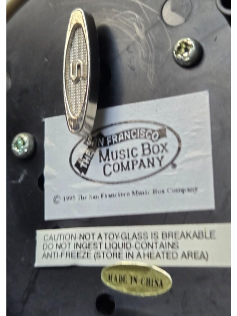 1995 Teddy Bears Musical Snow Globe "Let it Snow" San Francisco Music Box Co. - Picture 7 of 8